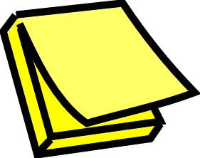 6 post it note clip art. - Free Clipart Images