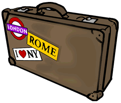 Full Version of Travelling Suitcase Clipart