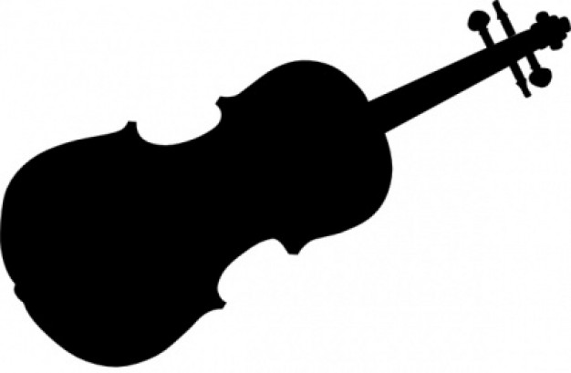 Violin Silhouette clip art | Download free Vector