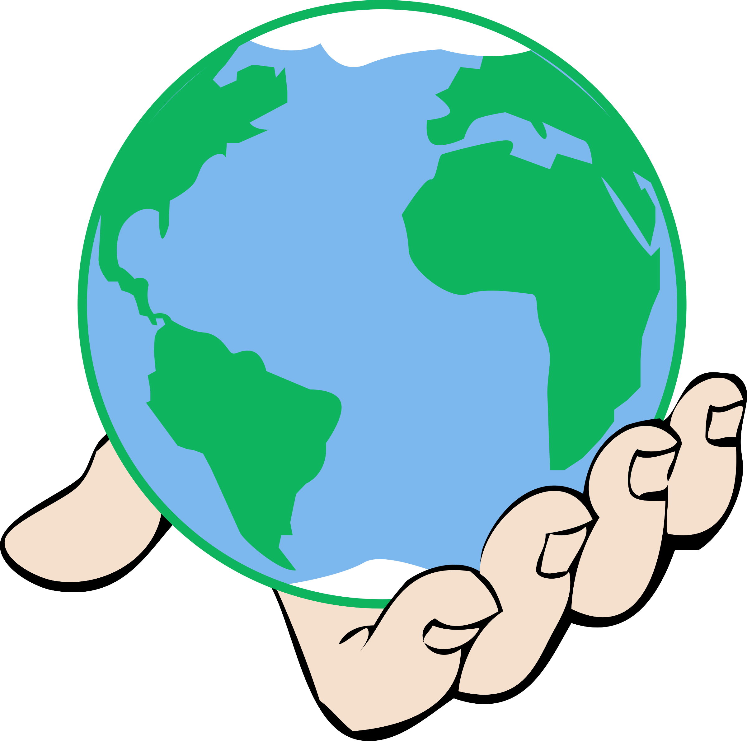 Clipart big world in hand - Cliparting.com