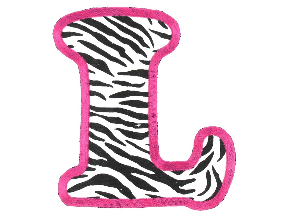 Pink Zebra Print Bubble Letters - ClipArt Best