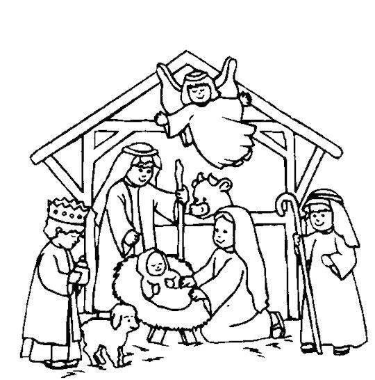 Nativity-Scene-Coloring-Page | The Centre for Excellence in ...