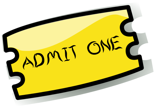 yellow ticket clipart - photo #11