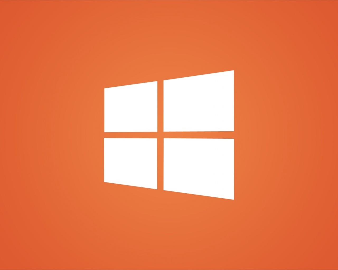 Clean Windows 8 White Logo on Orange wallpapers | Clean Windows 8 ...