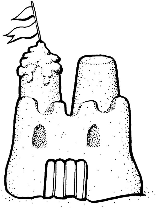 Sand Castle Drawing