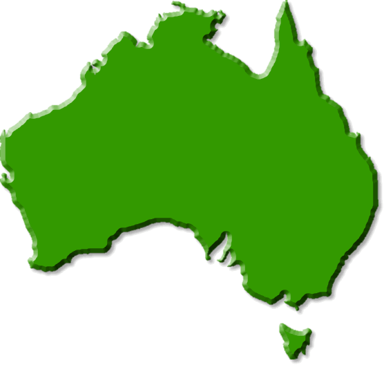 Australia Green • Mapsof.net