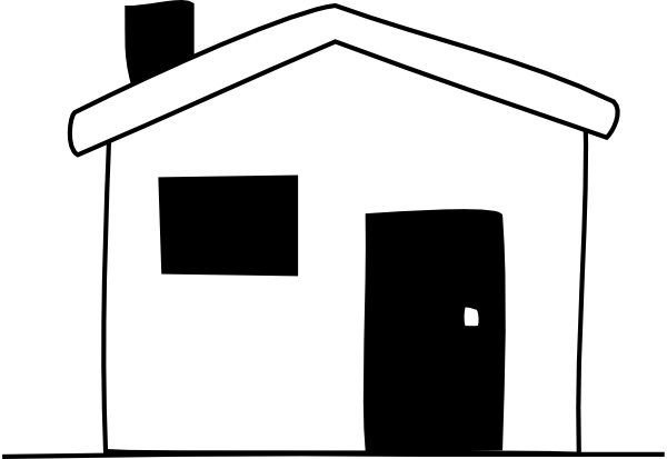 House black and white house clipart black and white 8