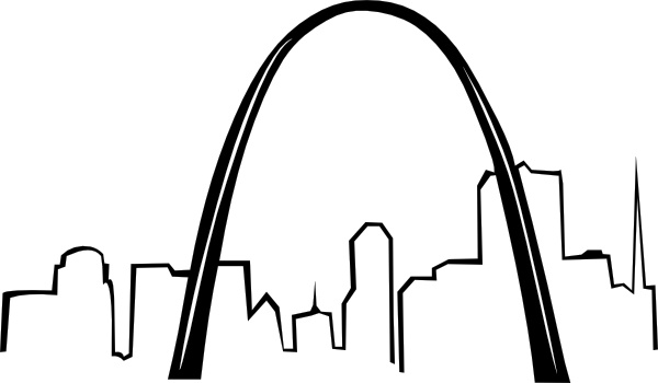 St Louis Gateway Arch clip art Free vector in Open office drawing ...