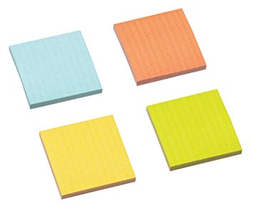 Amazon.com : Post-it Notes with Hashtag Pattern, 2 x 2 Inches, 4 ...