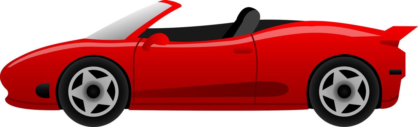 Sports car side profile outline clipart - ClipartFox