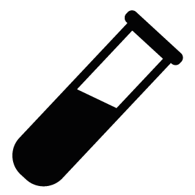 Science Test Tube Silhouette | Silhouette of Science Test Tube