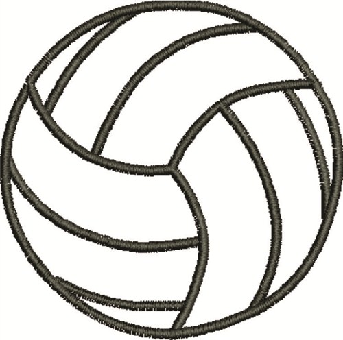 volleyball outline clip art - photo #21