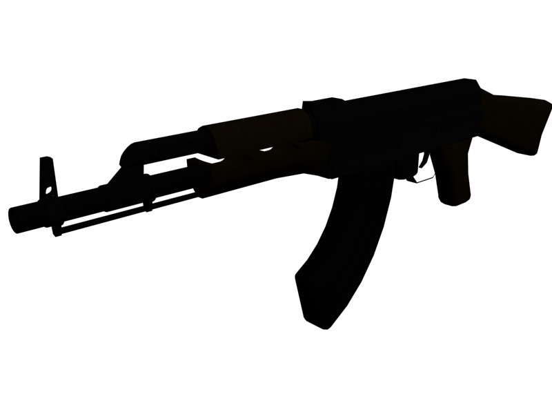 Ak 47 silhouette.