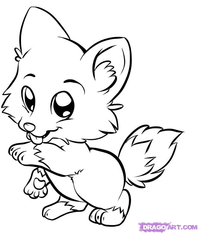 Coloring Pages Of Cute Animals - Ccoloringsheets.com