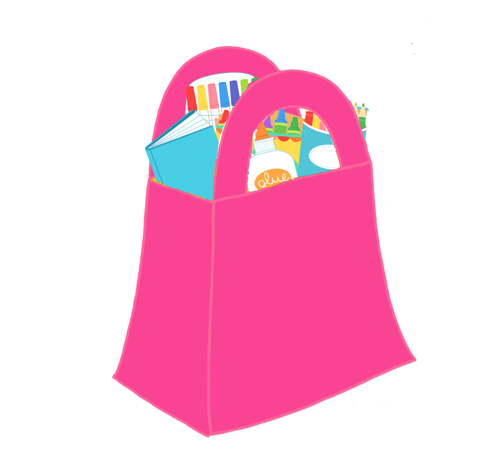 Pink shopping bag clipart. Free download transparent .PNG