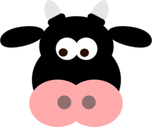 Cow face clip art