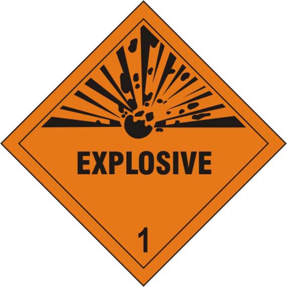 Explosive 1 Self Adhesive Vinyl Diamond (100 x 100mm) Sign ...
