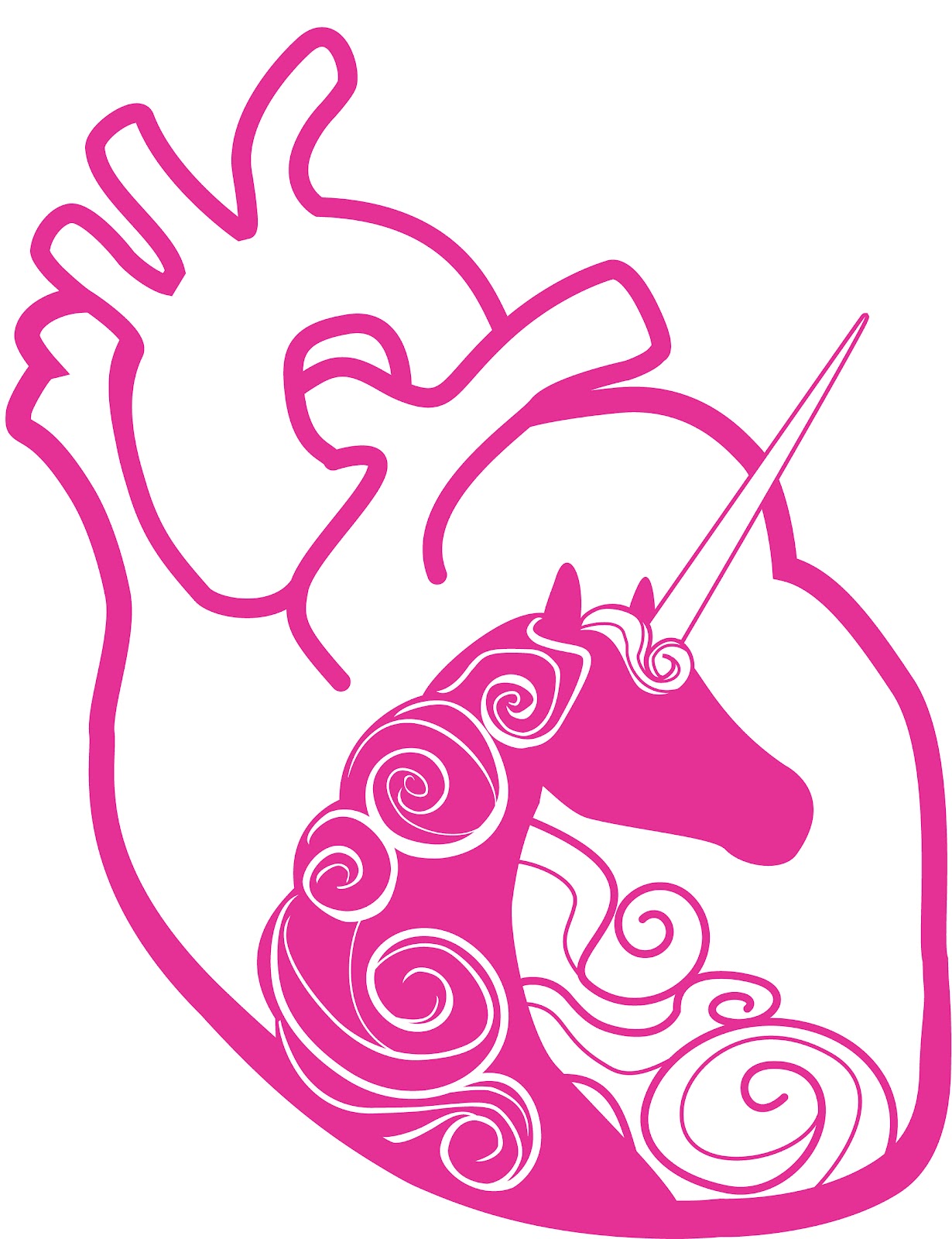 pink unicorn clipart - photo #30