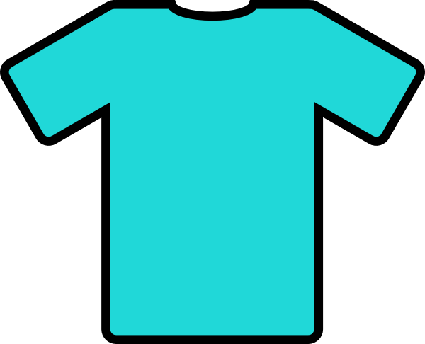 Turquoise Tshirt Clip Art - vector clip art online ...