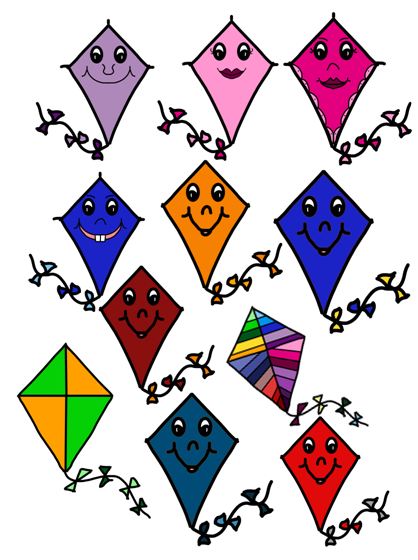 kite border clip art - photo #29