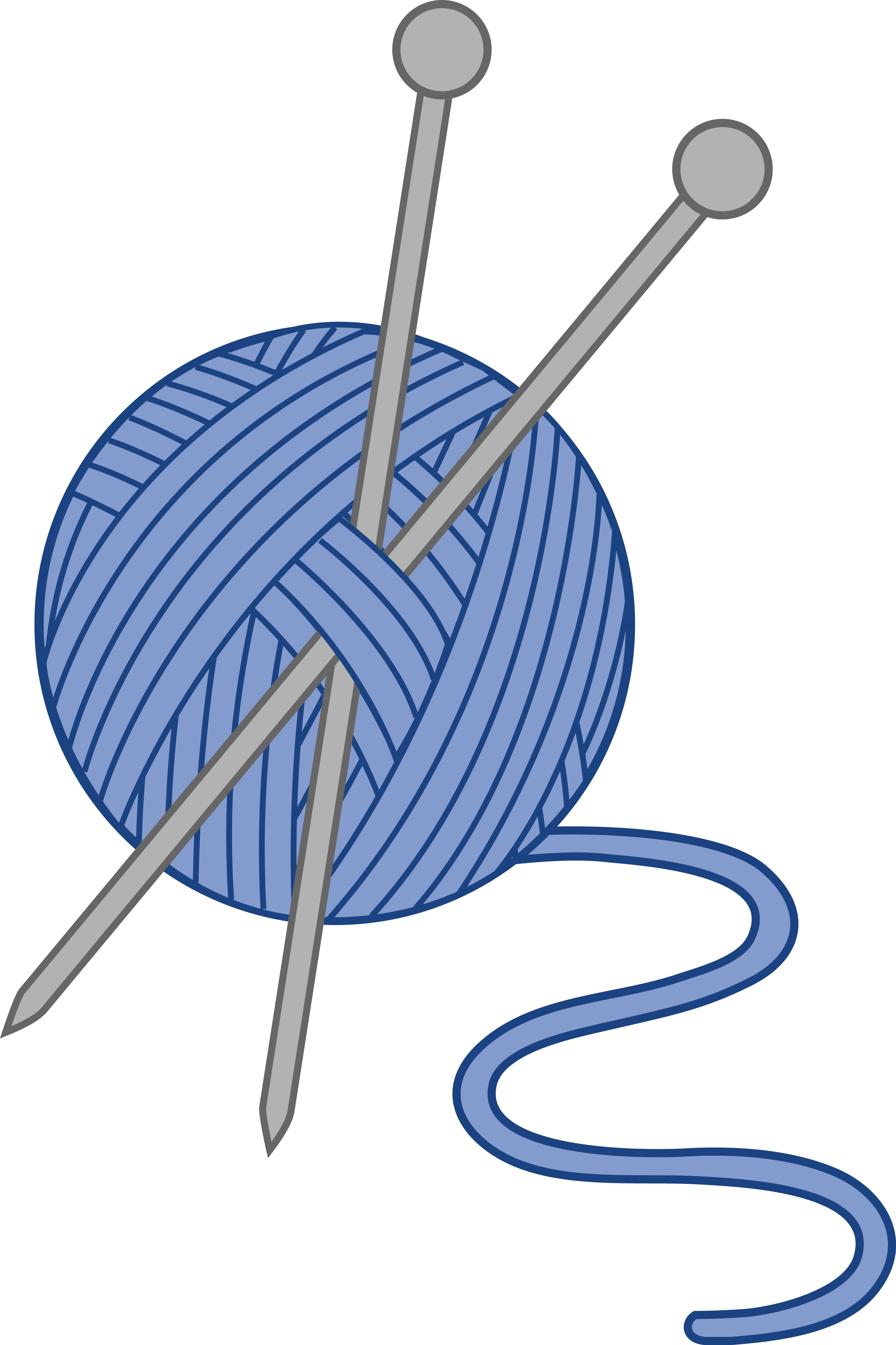 Yarn And Needles Clipart - ClipArt Best