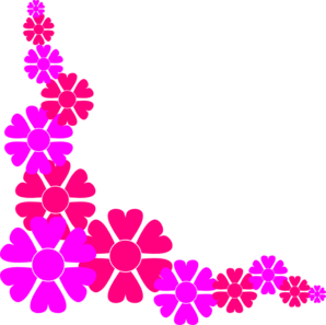 Flower Border For Girls Clip Art - vector clip art ...