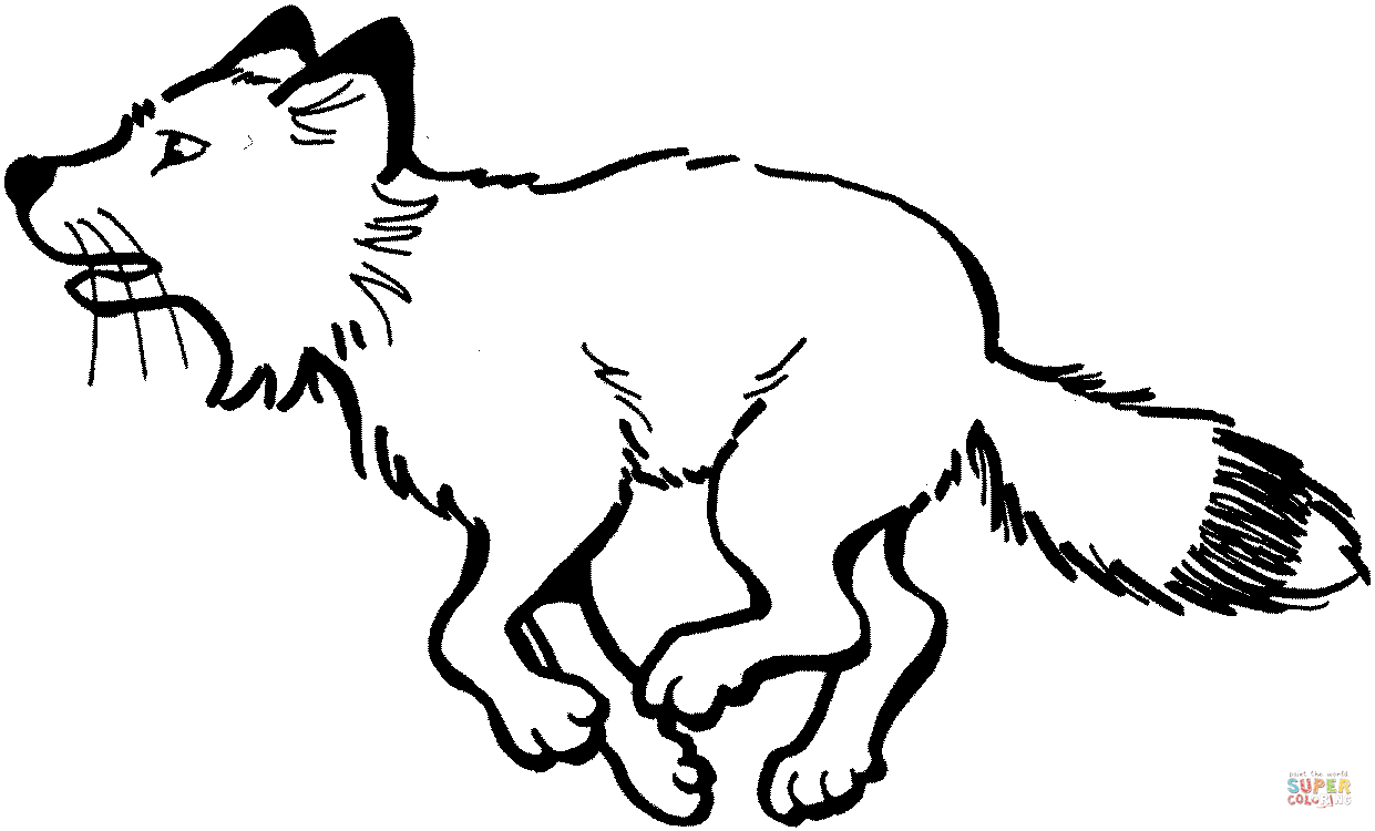 Red Fox Run coloring page | Free Printable Coloring Pages