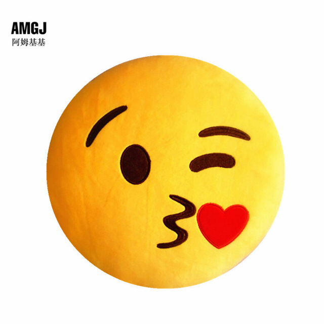 Aliexpress.com : Buy Hot Emoji Blow Kisses Emoticon Yellow Round ...