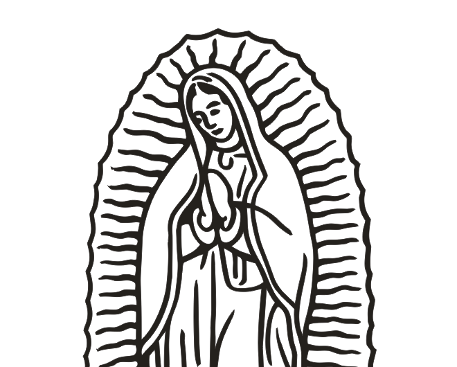 La virgen de Guadalupe drawings.