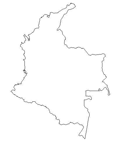 Geography Blog: Colombia - Outline Maps