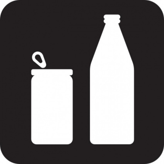 Cans Or Bottles Black clip art | Download free Vector