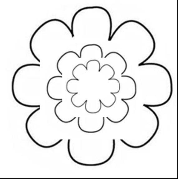 4 Petal Flower Clipart