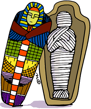 Mummy sarcophagus clipart