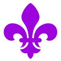 Purple Fleur-de-Lys : jackthelads store