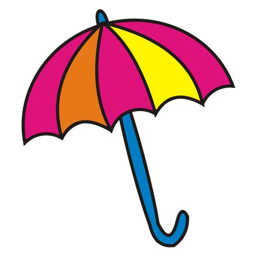 clipart of umbrellas and rain - photo #49