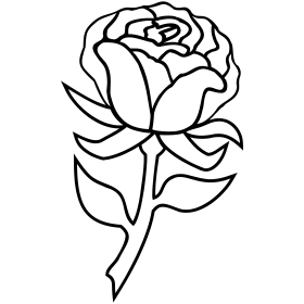 rose outline // Design Shirtigator.