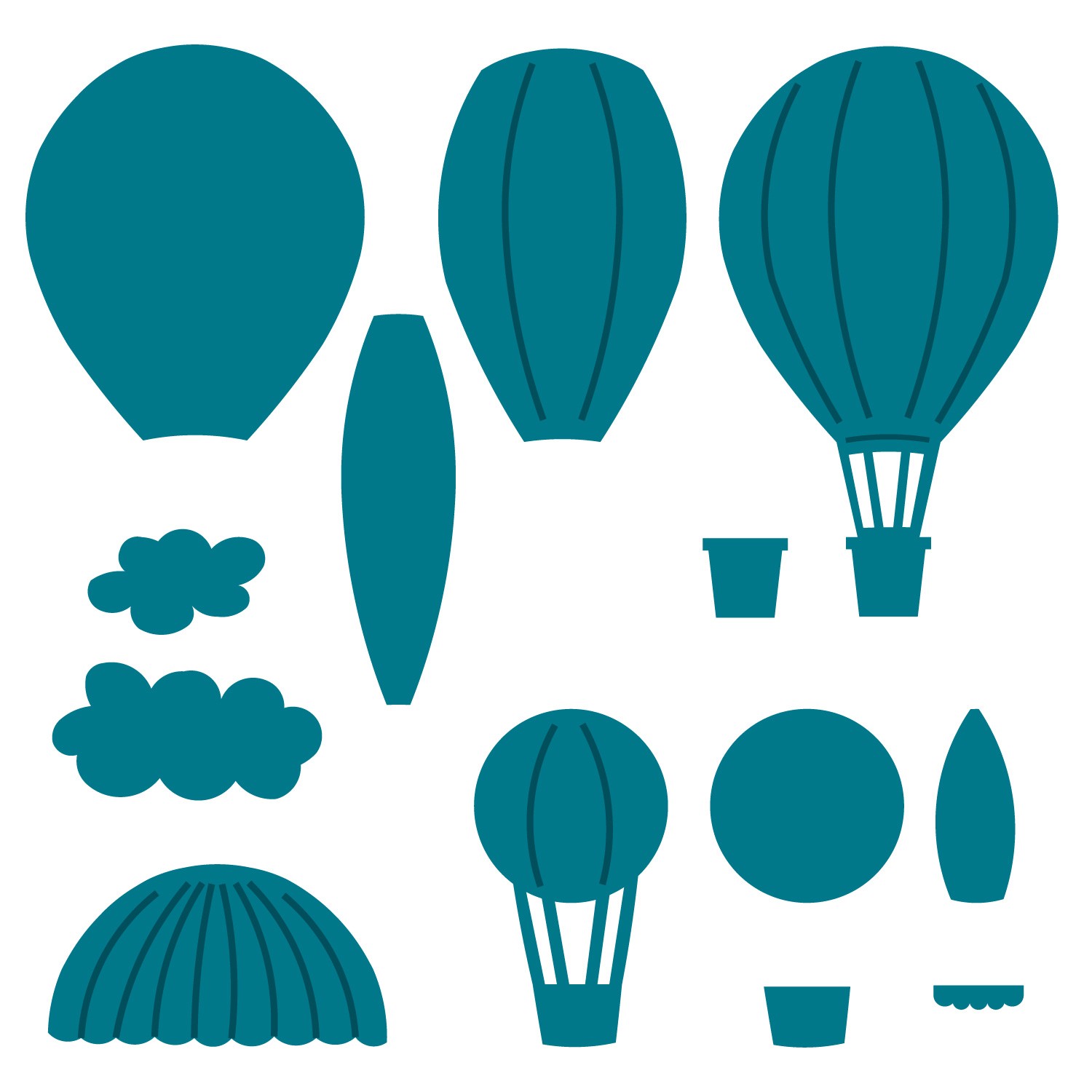 Hot Air Balloon Basket Template - Free Clipart Images