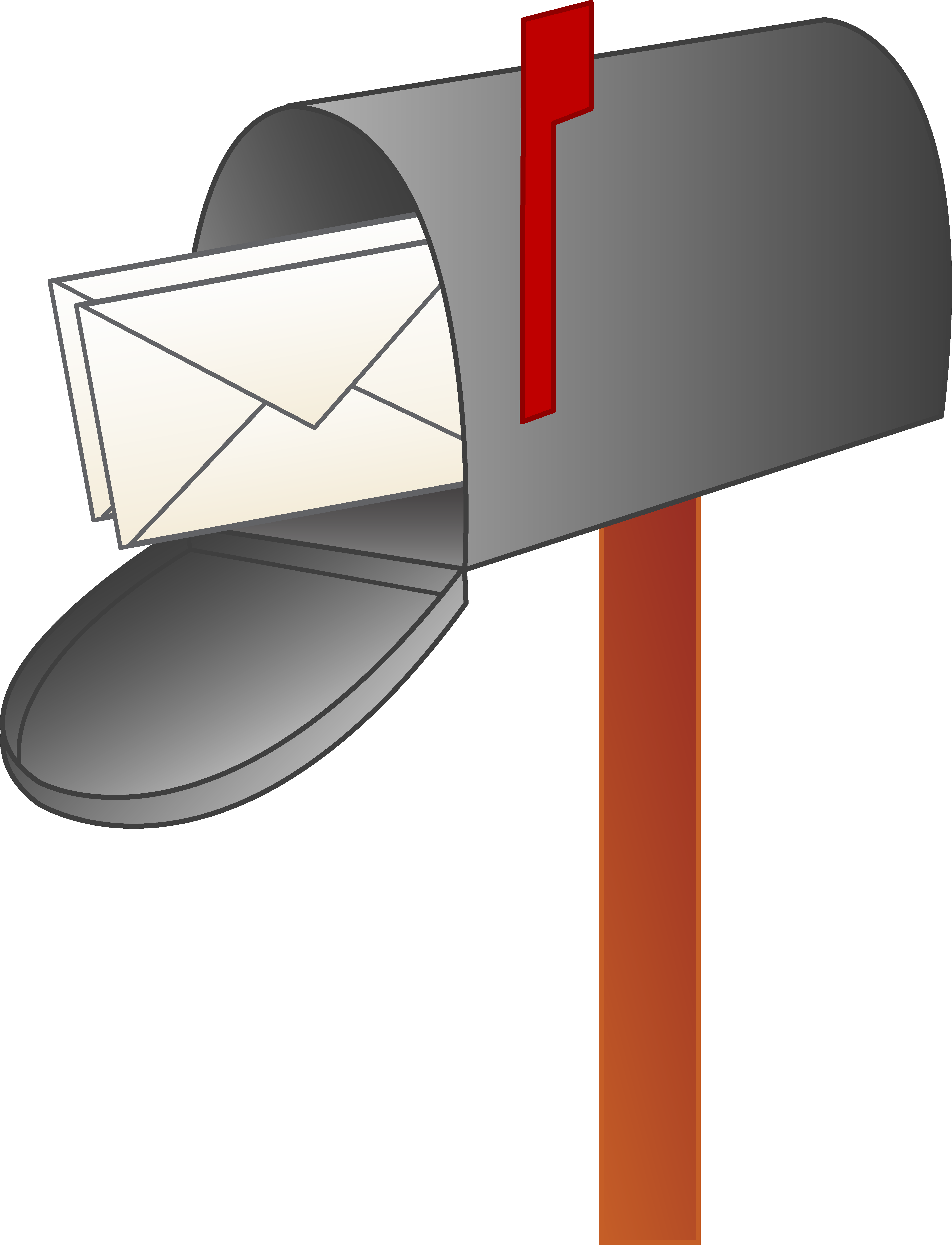 Mailbox blue mail clip art - Clipartix