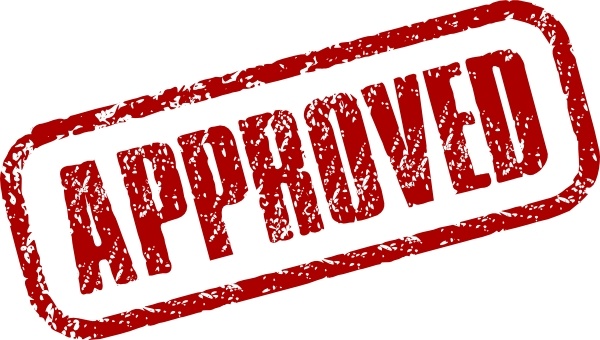 Approval stamp clipart