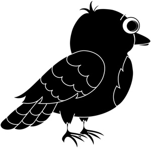 Black Bird Cartoon - ClipArt Best