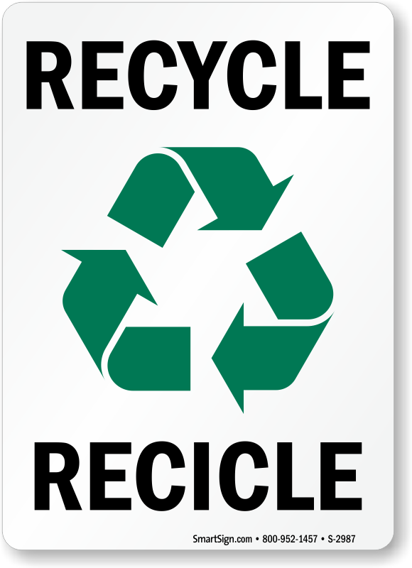 Free Recycling Labels | Printabele Recycling Stickers PDFs