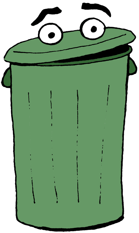 Cartoon trash can clipart - ClipartFox