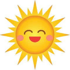 Cute Smiling Sun Clipart