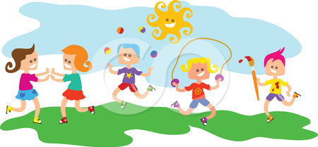 Kids Playing Outside Clipart - Free Clipart Images