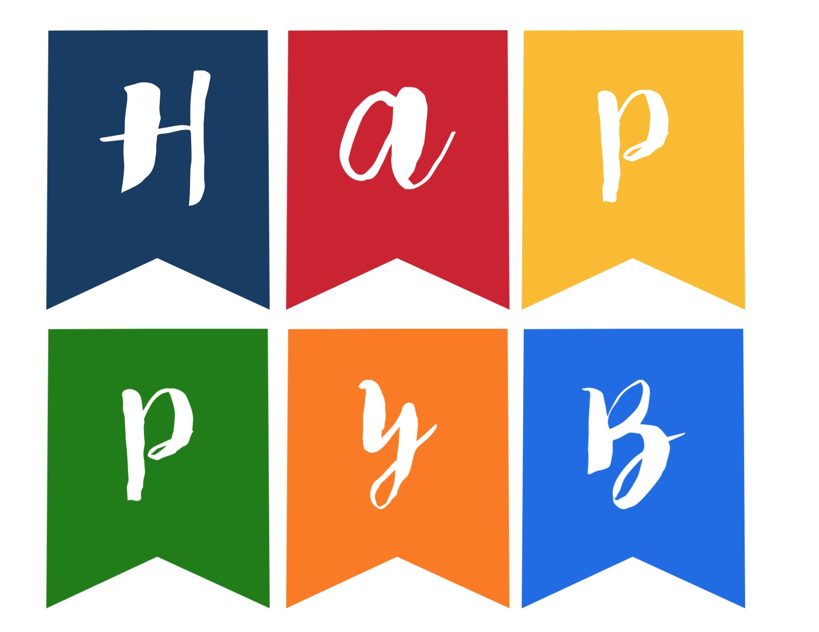 Happy Birthday Banner Free Printable - Paper Trail Design