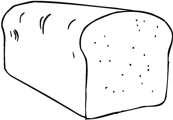 kids coloring pages of bread slices - photo #16