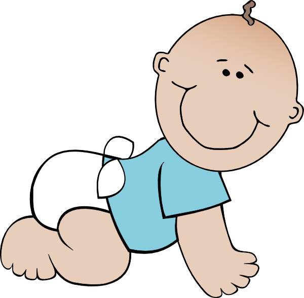 Crawling baby boy clipart - ClipartFox