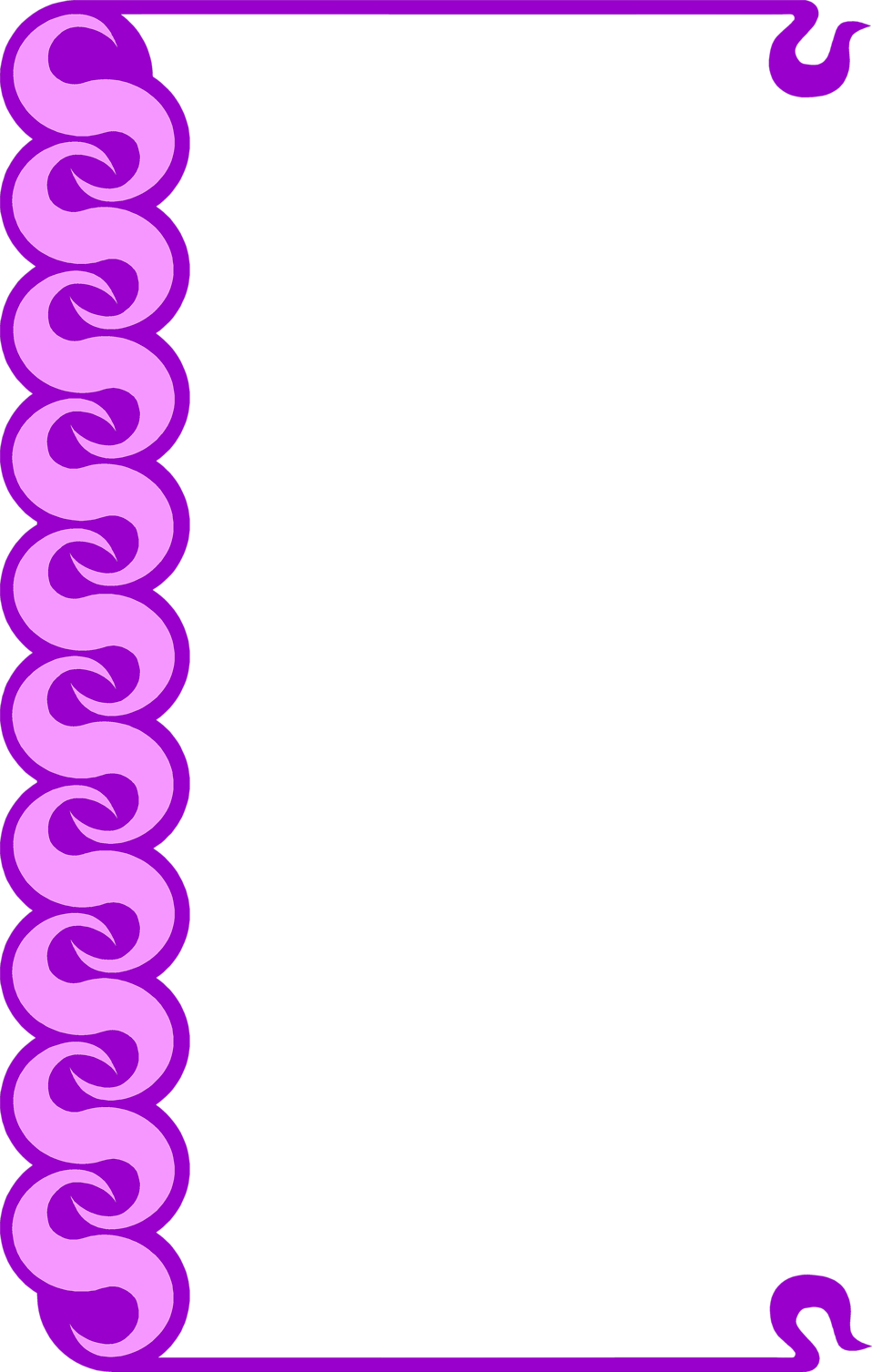 Purple Line Border Clipart