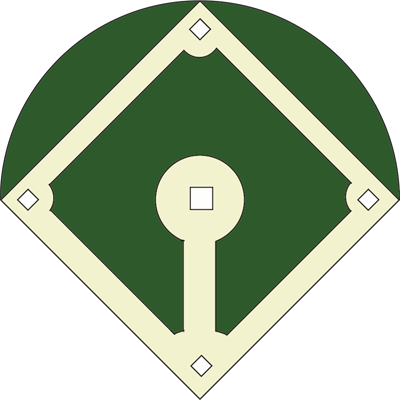 Blank baseball diamond clipart