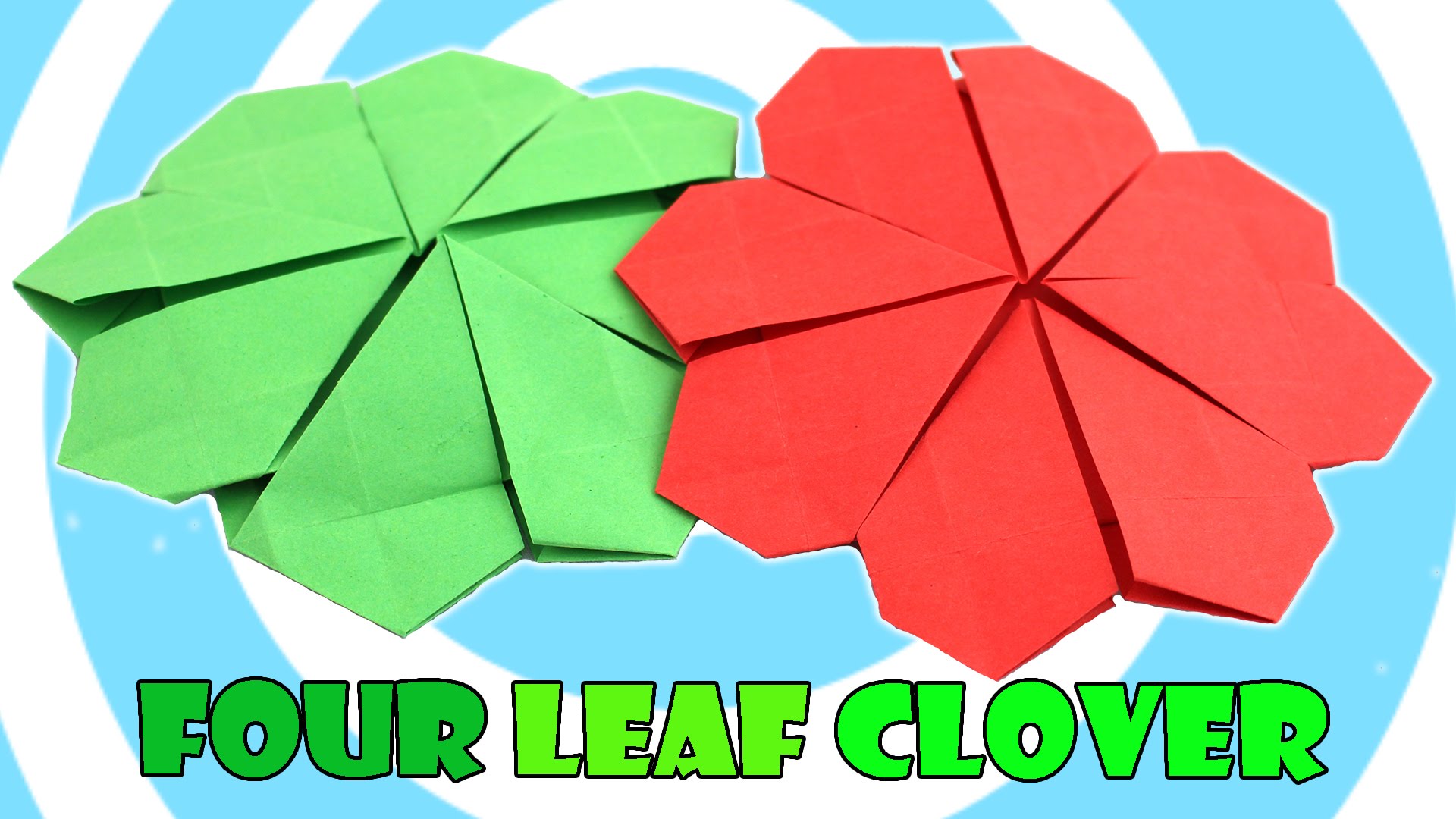Origami Four Leaf Clover Tutorial (Javier Caboblanco) - YouTube